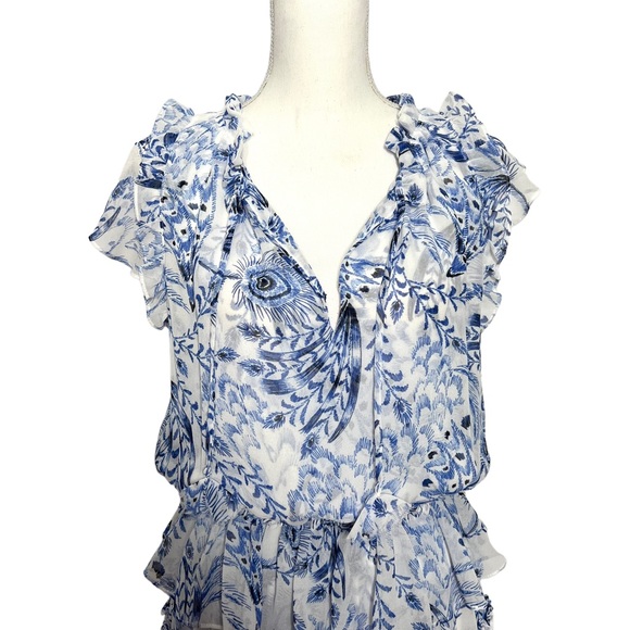 MISA Los Angeles Lilian Dress Peacock Size M - Picture 11 of 16